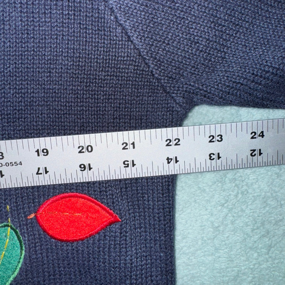 The Quacker Factory Womens Embroidered Multi Color Buttoned down Cardigan Large - Picture 13 of 14